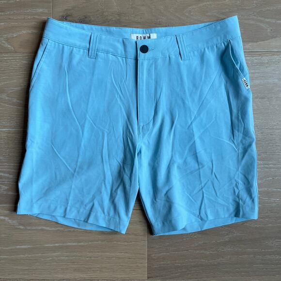 ROWM Men's Light Blue Shorts sz 34 NEW - Picture 1 of 4